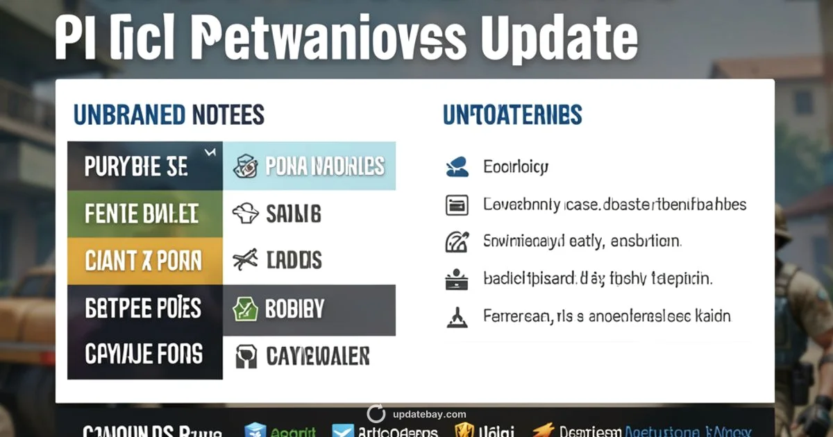 Latest PUBG Patch - Update Bay