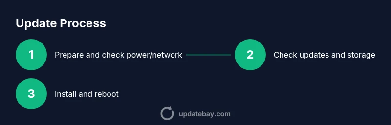 Tailwind-infographic showing the PS5 update process