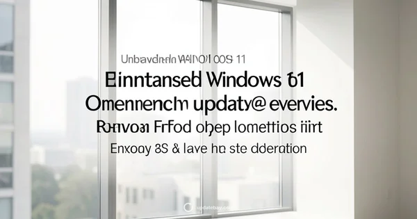 Emergency Update Patch - Update Bay