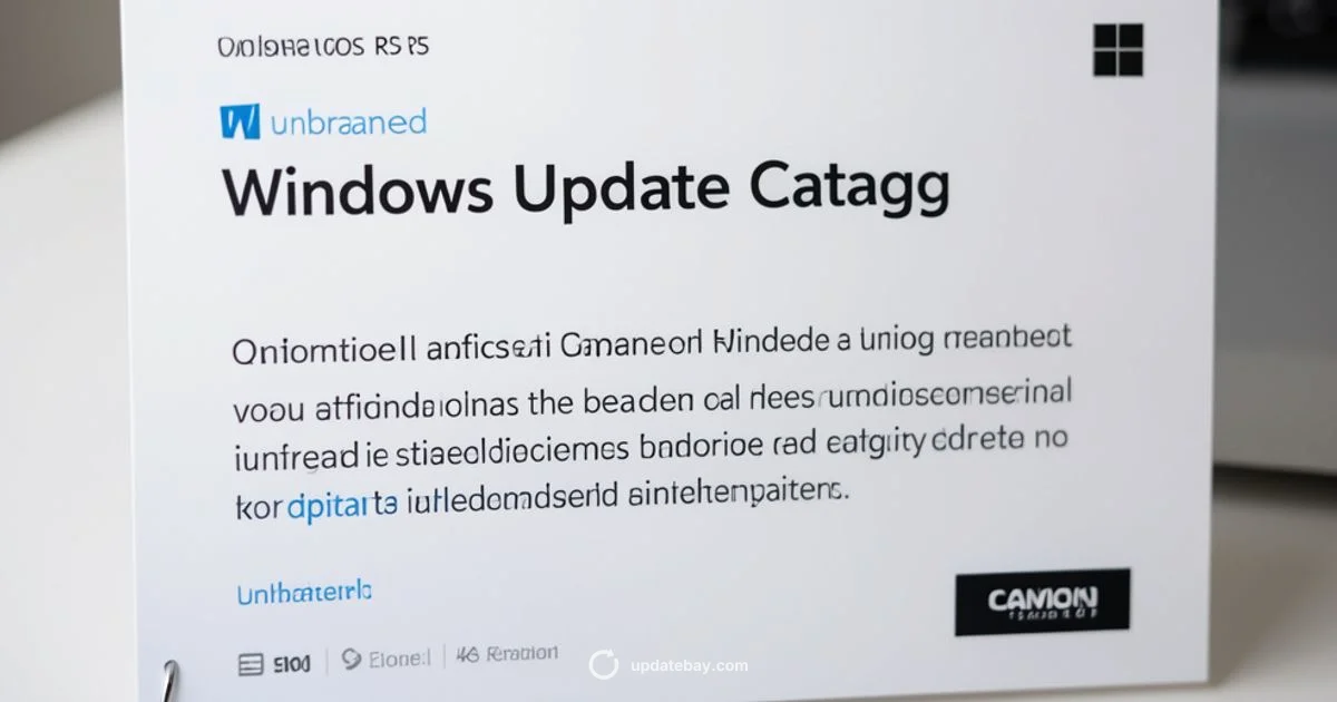 Update Catalog Guide - Update Bay