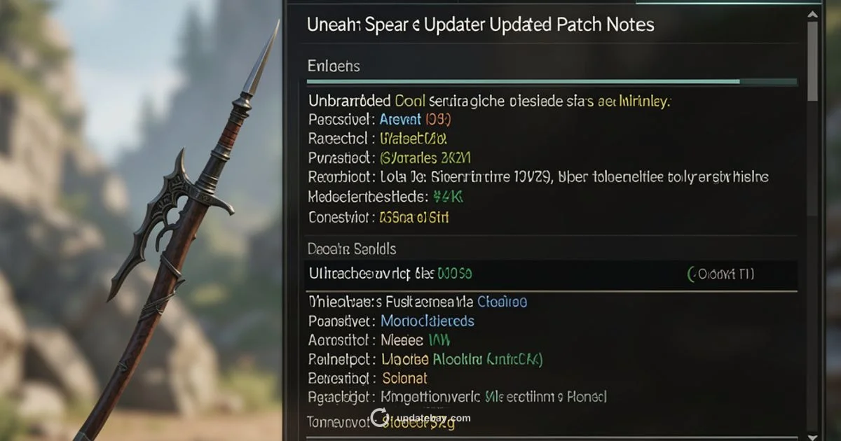 Spear Patch Update Spear Patch Update - Update Bay