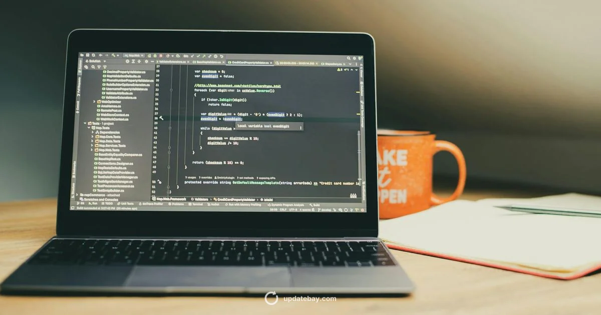 Laptop Update Scene - Update Bay