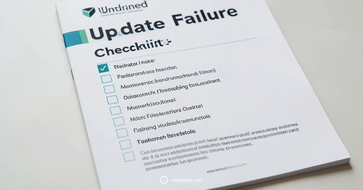 Update Failure Fixes - Update Bay