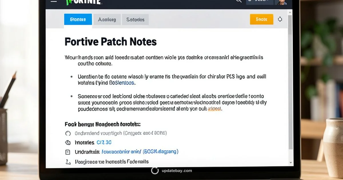 Patch Notes Overview - Update Bay